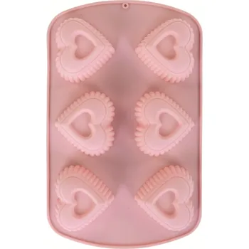 Nádoba na pečení La Cucina Silikonová forma na muffiny, růžová