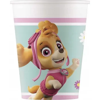 Jednorázové nádobí Kelímky Tlapková patrola 200 Ml 8ks Everest