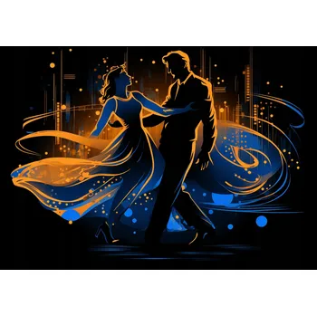 Plakát Plakát Tanec v Noční Záři bez rámu 42 x 29,7 cm