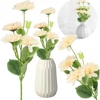 umělá květina UMĚLÉ KVĚTINY JAKO ŽIVÉ kytice jiřina na hřbitov, do vázy, dekorace