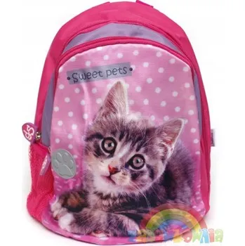 Jednokomorový Batoh pro předškoláky Beniamin pro dívky, růžový