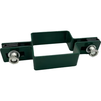 Pletivo Příchytka plotového panelu na sloupek 60x60 - průběžná, zelená