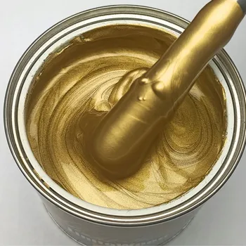 Speciální výtvarná barva Barva LinitoWood Zlatá Světlá 800 ml metalický efekt