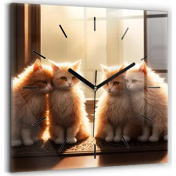 Hodiny Nástěnné hodiny Wallfluent černé 30 cm