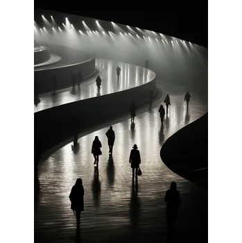 Plakát Plakát Paprsky ve Stínu bez rámu 39,5 x 55 cm