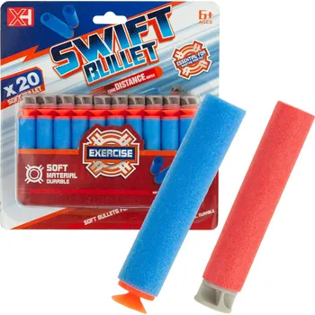 Dětská zbraň NÁBOJE ŠIPKY DO VYSTŘELOVACÍCH ZBRANÍ MUNICE DO PISTOLE 20 KS/SADA NERF