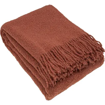 Prostěradlo Deka Dekoria vlněná 140 cm x 200 cm oranžová