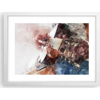 Obraz Obraz plakát v bílém rámu do obýváku 40x30 abstrakce foto na zeď