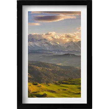 Obraz Dekorativní nástěnný obraz v rámu s grafikou Pieniny Wysoki Wierch 20x30 cm