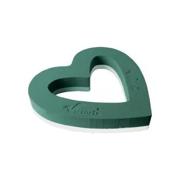 Stojan na květiny Srdce 20cm na živé květiny plastový základ