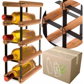 Stojan na víno Stojan na víno RW-8 1x4 regál olejovaný na 4 lahve