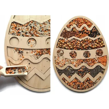 Dřevěná hračka Kraslice Sypanka senzorická Montessori motorika