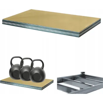 Dílenský regál Kovový skladový regál Wamar-Sosenka 6 x 110 x 35 cm, nosnost až 350 kg na polici