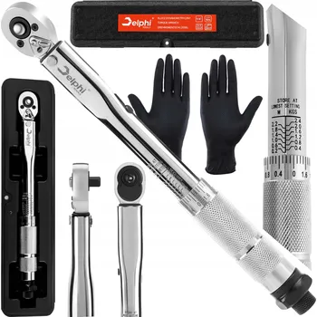 Klíč Momentový klíč Delphi tools 1/4" 2-24 Nm CrMo s aretací