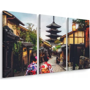 Obraz Obraz Tryptych Japonská ARCHITEKTURA Dekor 60x40