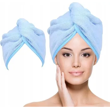 Ručník Turban na hlavu Beautiona modrý