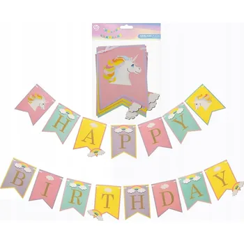 BANNER GIRLANDA JEDNOROŽEC NAROZENINY-3781