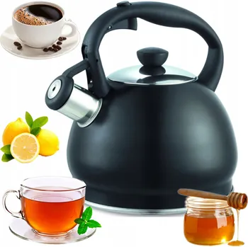 Varná konvice Tradiční ocelová Konvice Koko 1,8 l černá