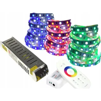 LED páska LED pásek 5050 RGBW s bílou barvou, dálkové ovládání RF, 15 m
