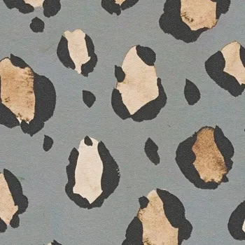 Tapeta Vliesová tapeta leopardí vzor - hnědá, černá, šedá 782162 / Tapety na zeď 78216-2 Anna d´Andrea (0,53 x 10,05 m) A.S.Création