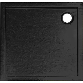 Sprchová vanička Novoterm Čtvercová akrylátová sprchová vanička NV-David 90x90 vysoká, černá