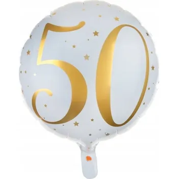 Balónek Fóliový balónek Santex kulatý k 50. narozeninám 35 cm