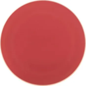 Talíř TALÍŘKY OPAKOVANĚ POUŽITELNÉ ČERVENÉ PLASTOVÉ 20 CM