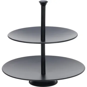 EH Excellent Houseware Kovový etažér, černý