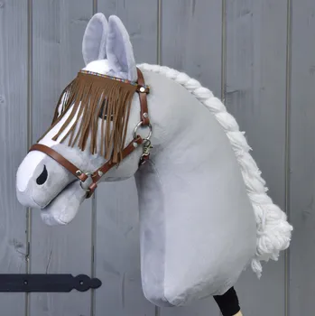 Hobby horsing Ohlávka hnědá s třásněmi Velikost: M