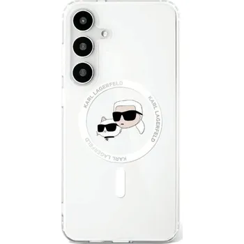 Pouzdro na mobilní telefon KARL LAGERFELD pouzdro pro SAMSUNG S25 Plus KLHMS25MHLSKCH (Magnetic IML Metal KC Heads) bílé