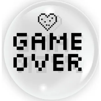 Balónek Křišťálový balónek Tuban Game Over kulatý 45 cm
