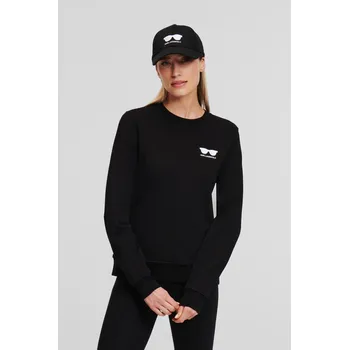 Dámská mikina MIKINA KARL LAGERFELD EMBROIDERY SUNGLASSES SWEAT BLACK