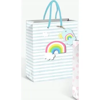 Dárková taška Dárková taška M 26 x 32 x 12,5 cm Duha (Tęczowa)