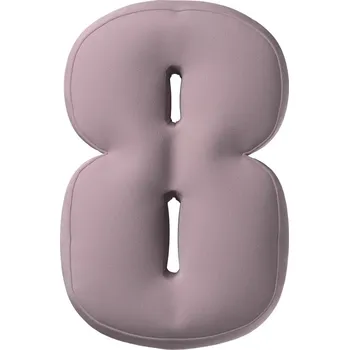 Polštář YellowTipi Polštář Číslice 8 tlumená růžová