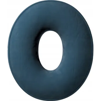 Polštář Polštář velurový písmeno O VELKÝ pruská světle modrá