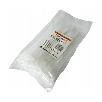 Stahovací páska Stahovací pásky kabelové Stahovací Pásky UV 100 ks, silné 4,8 x 150 mm, bílé