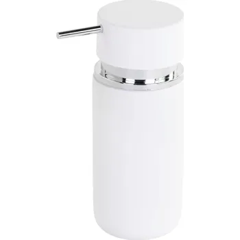 Keramický dávkovač na mýdlo v bílé barvě RUBBER, 450 ml, 16,5x6,2 cm, ZELLER