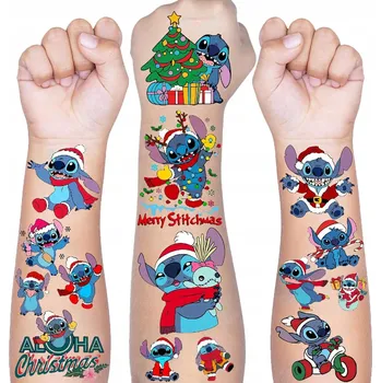 Tetování VÁNOČNÍ TETOVÁNÍ PRO DĚTI STICH 10 ARCHŮ DÁREK