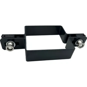 Pletivo Příchytka plotového panelu na sloupek 80x80 - průběžná, antracit