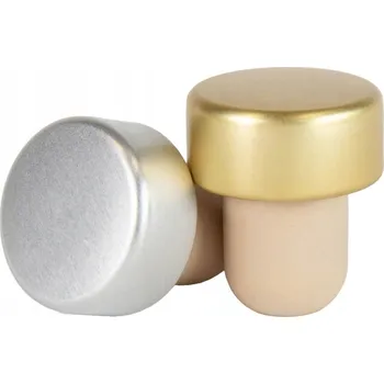 10x Syntetická korková zátka ve tvaru hříbku pro lahve - DEKORATIVNÍ