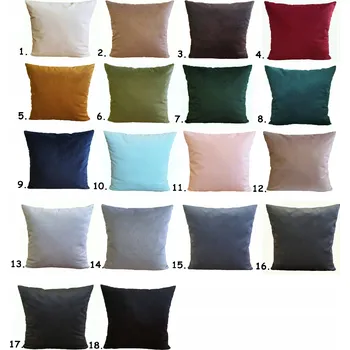 Povlečení Povlak na polštář 45x45 cm sametový Jasiek Velur