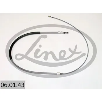 Lanko parkovací brzdy Tažné lanko, parkovací brzda LINEX 06.01.43