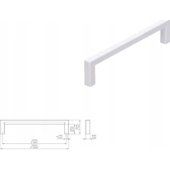 Nábytkové kování Nábytková úchytka SIRO 2108-136PB1 bílá