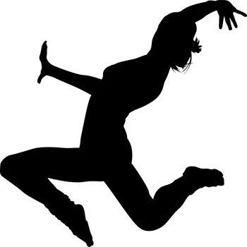 Samolepící dekorace Samolepka na stěnu SPORT Tanečnice tanec 100 cm