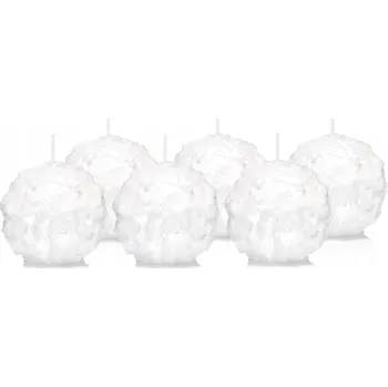 Svíčka Dekorativní parafinová svíčka bez vůně Drobo 6 ks