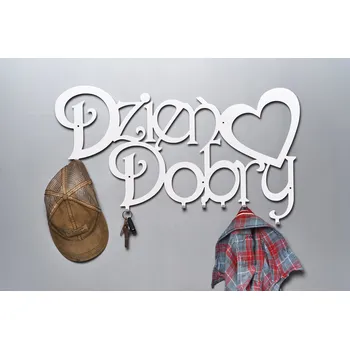 Věšák Šatní ramínko kovový Ocel Faktory bílý