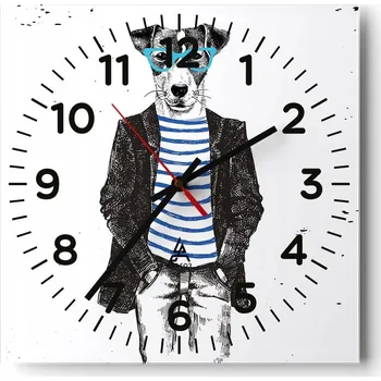 Hodiny Nástěnné hodiny do obýváku 40x40 Abstrakce Tiché hodiny Skleněné hodiny Bez hlučnosti