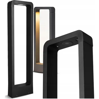 Stojací lampa Zahradní lampa Smartled černá obdélníková 60 cm IP44 integrované LED