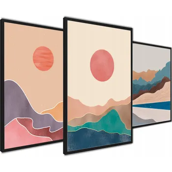 Obraz Plakát Moderní Sada Plakátů Triptych bez rámu 40 x 50 cm