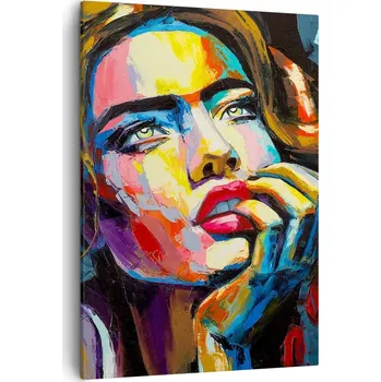 Obraz Obraz na plátně do obýváku, ložnice 50x70 žena obrazy na zeď canvas